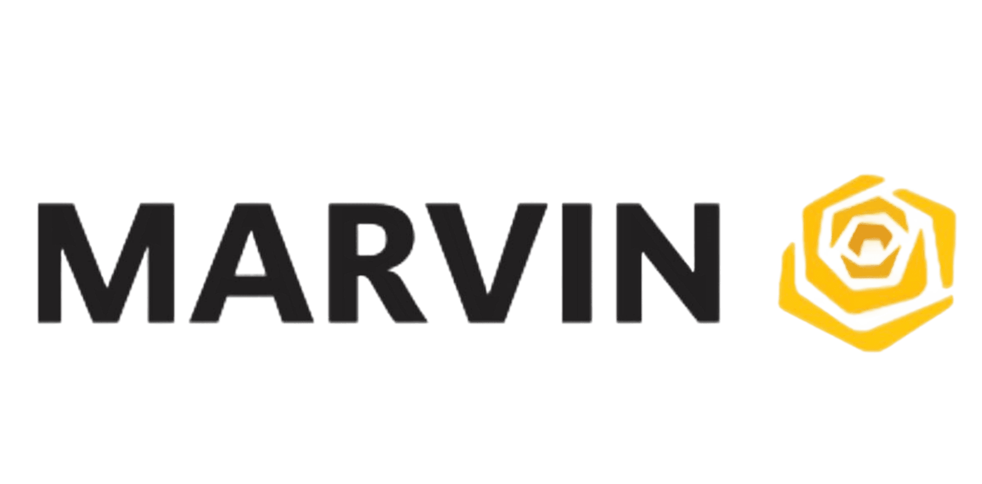 Marvin logo with yellow rose emblem