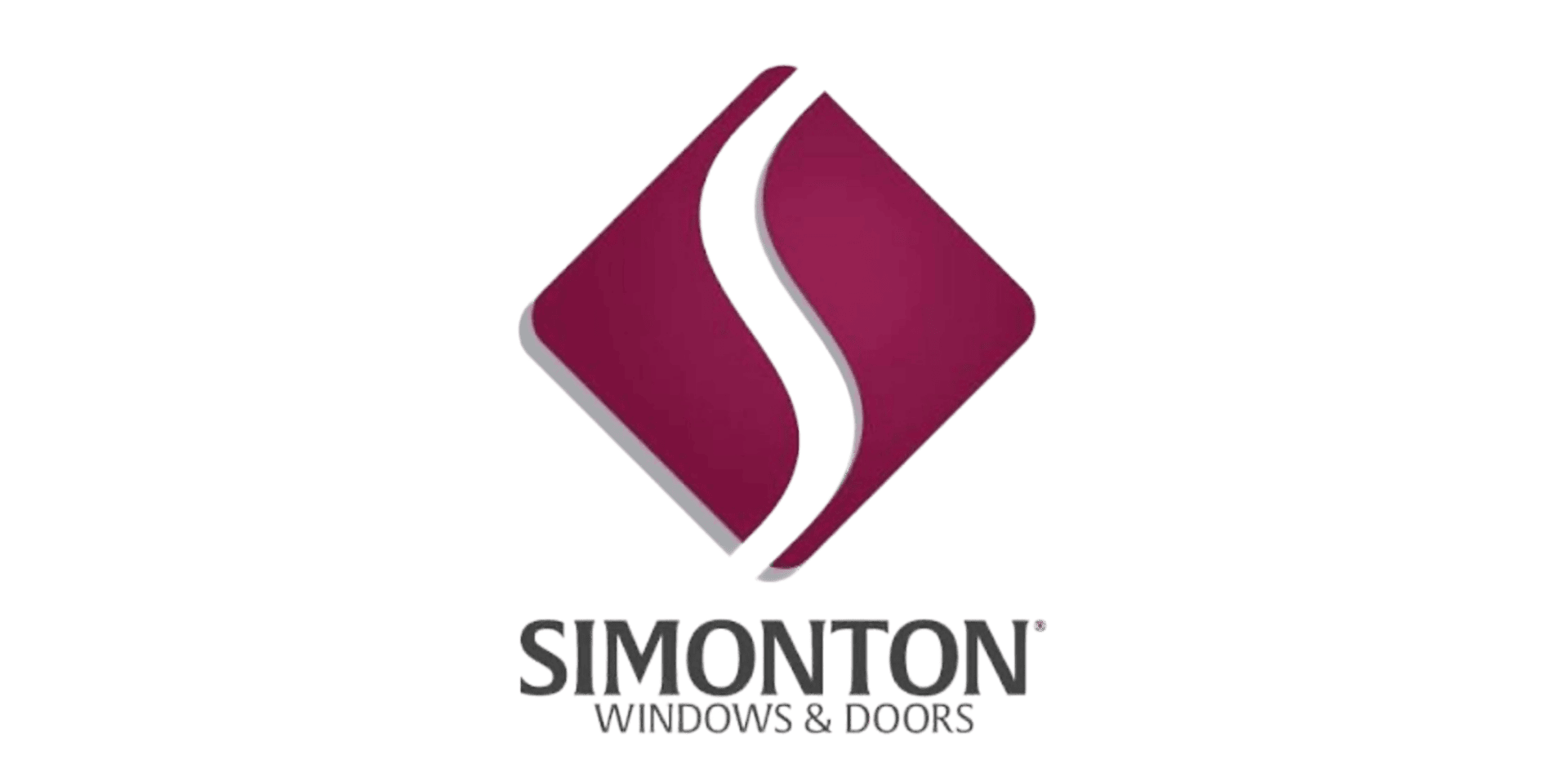 Maroon diamond Simonton Windows and Doors logo