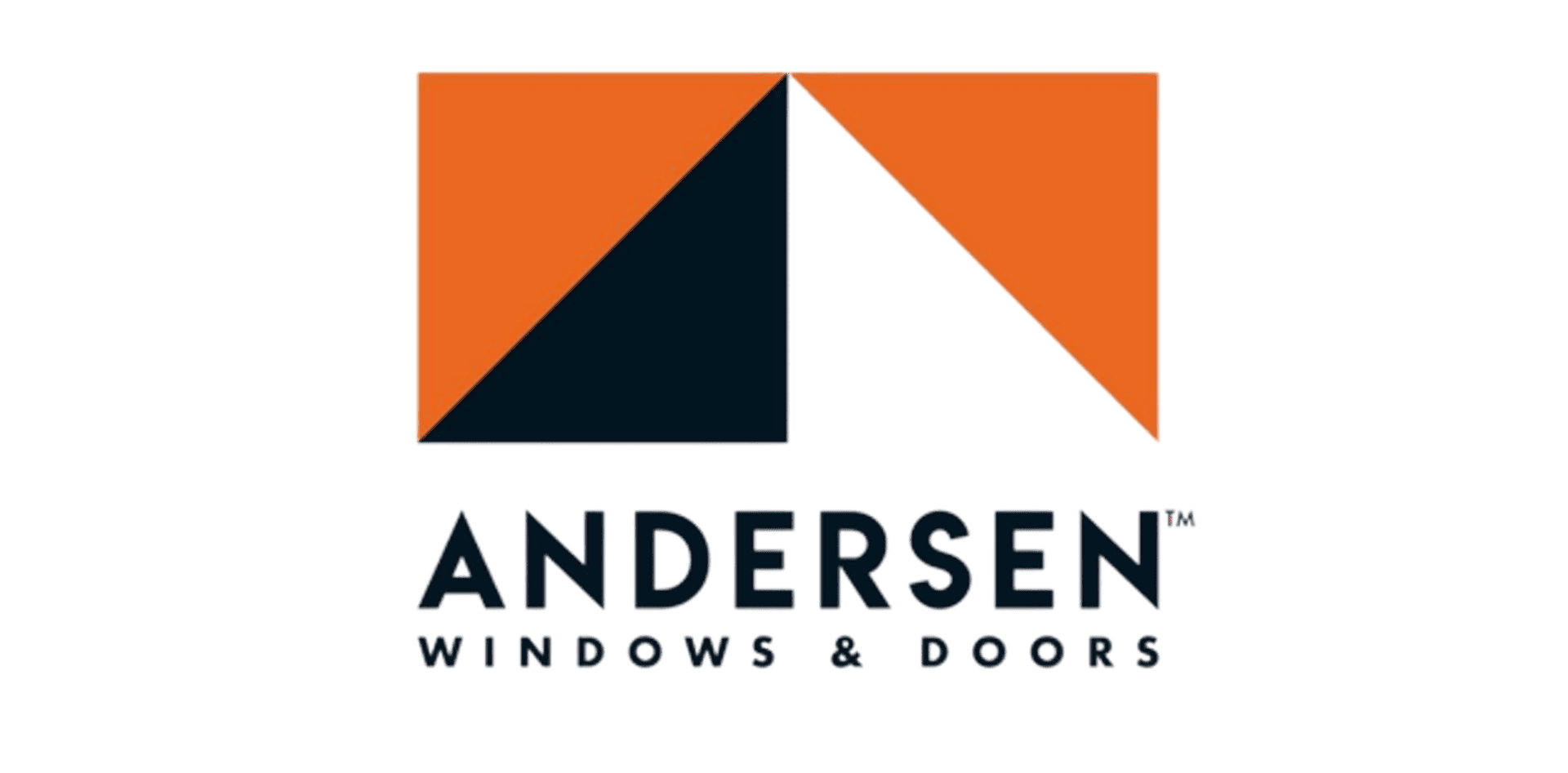 Andersen Windows and Doors orange roof logo
